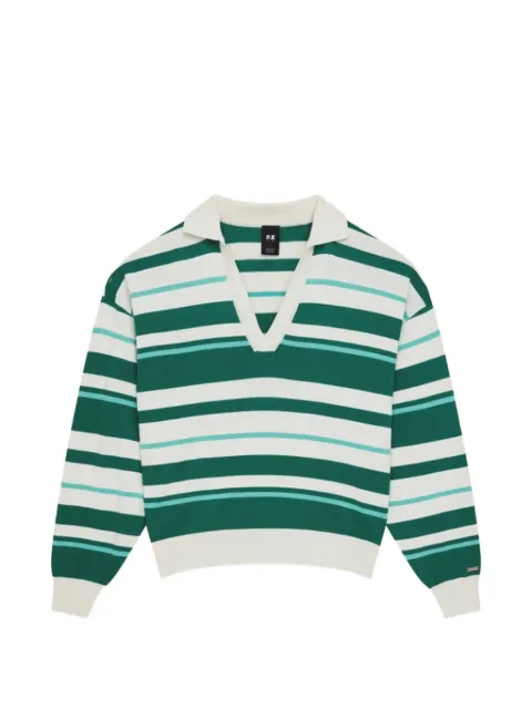 P.E Nation Retreat striped sweater