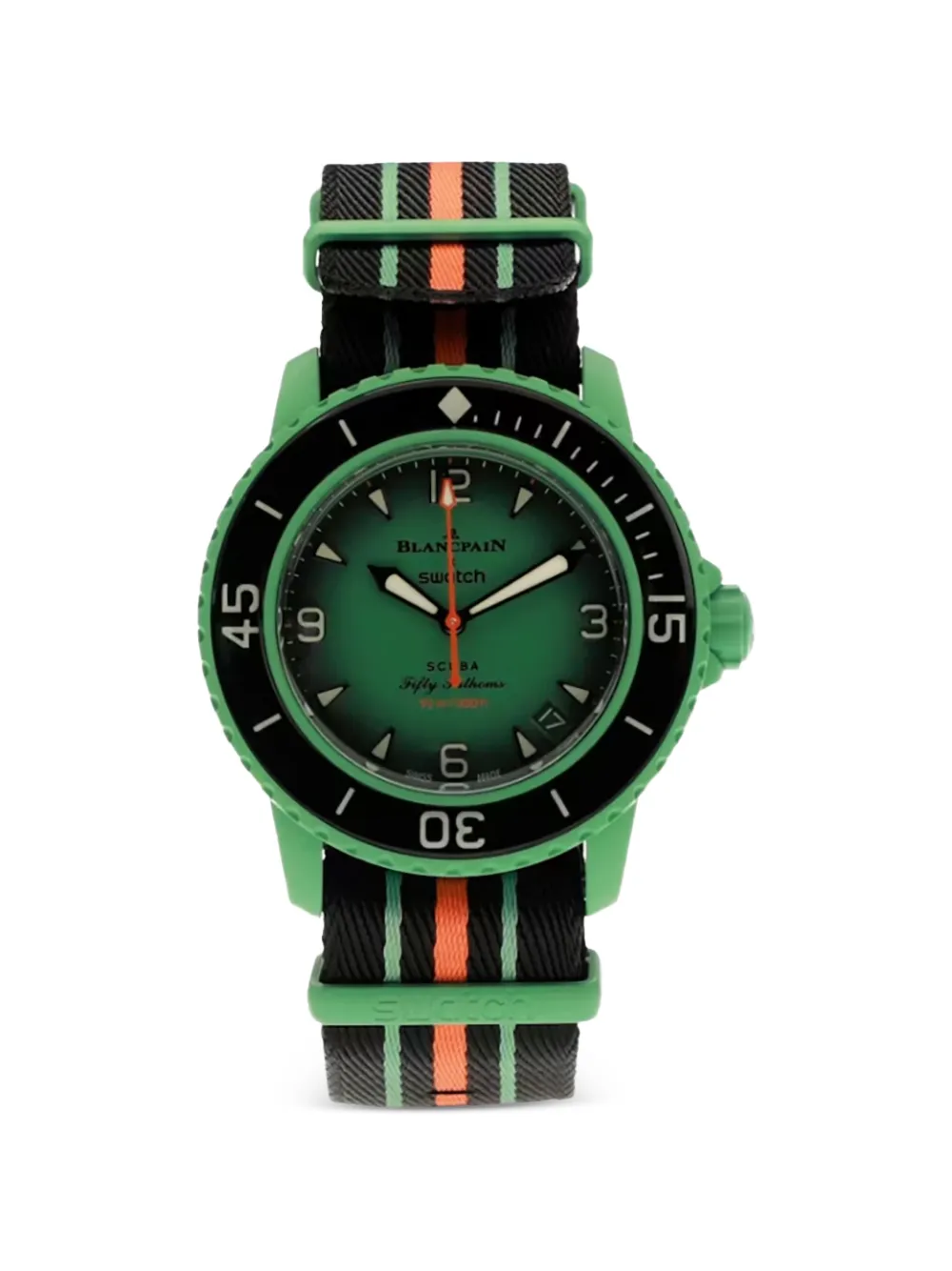 Blancpain x Swatch Scuba Fifty Fathoms 42mm watch - Verde