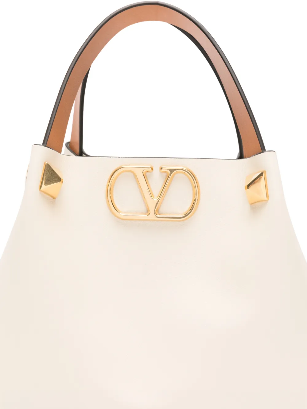 stud logo-plaque shoulder bag