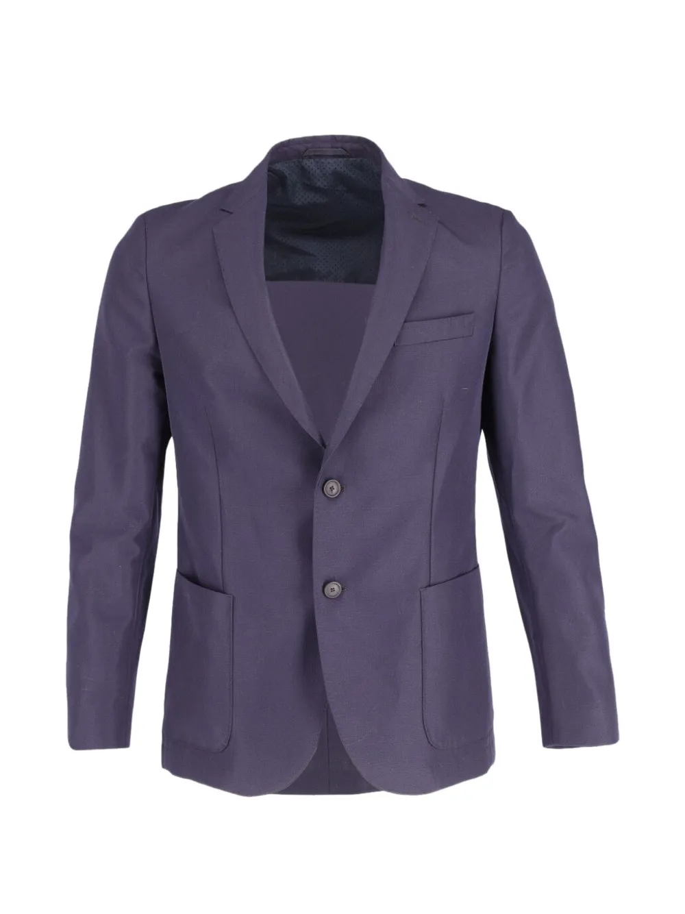 BOSS single-breasted wool blazer - Blu
