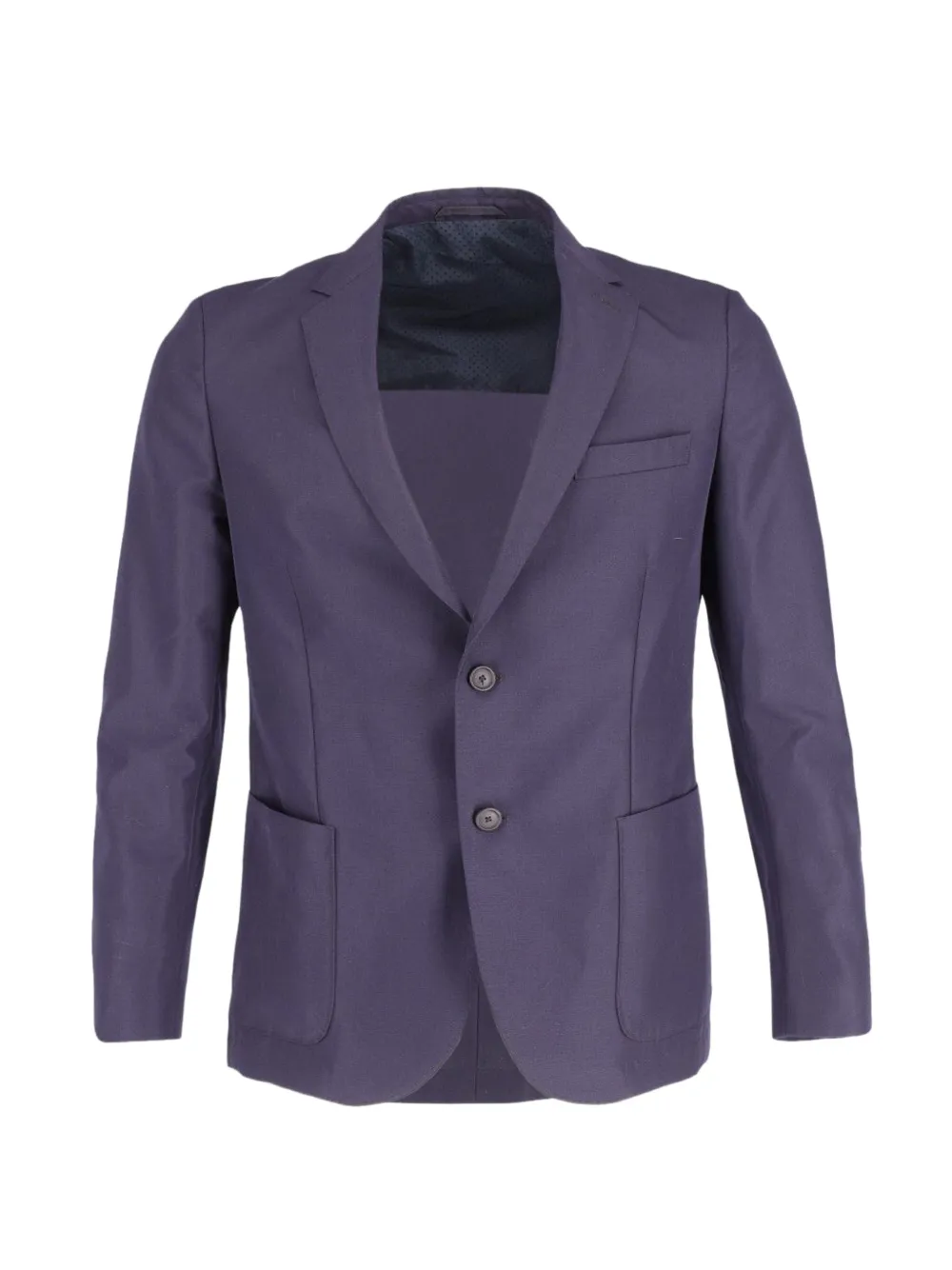BOSS single-breasted wool blazer - Blu
