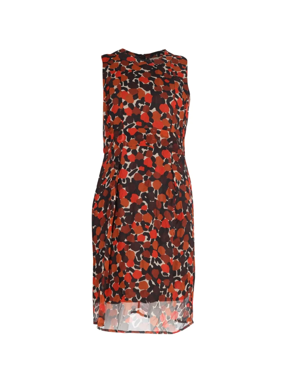 Burberry Pre-Owned printed sleeveless midi dress - Rosso