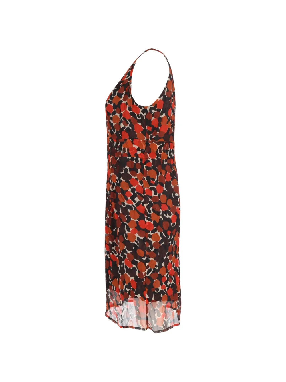 Printed Sleeveless Midi Dress