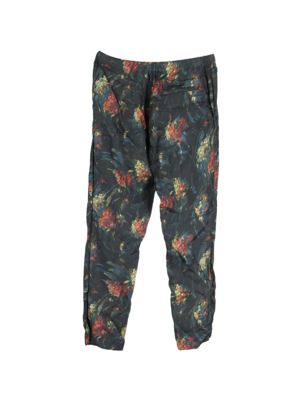 Driesvannoten フローラルパンツ Dries Van Noten Pre-Owned フローラル ドローストリングパンツ