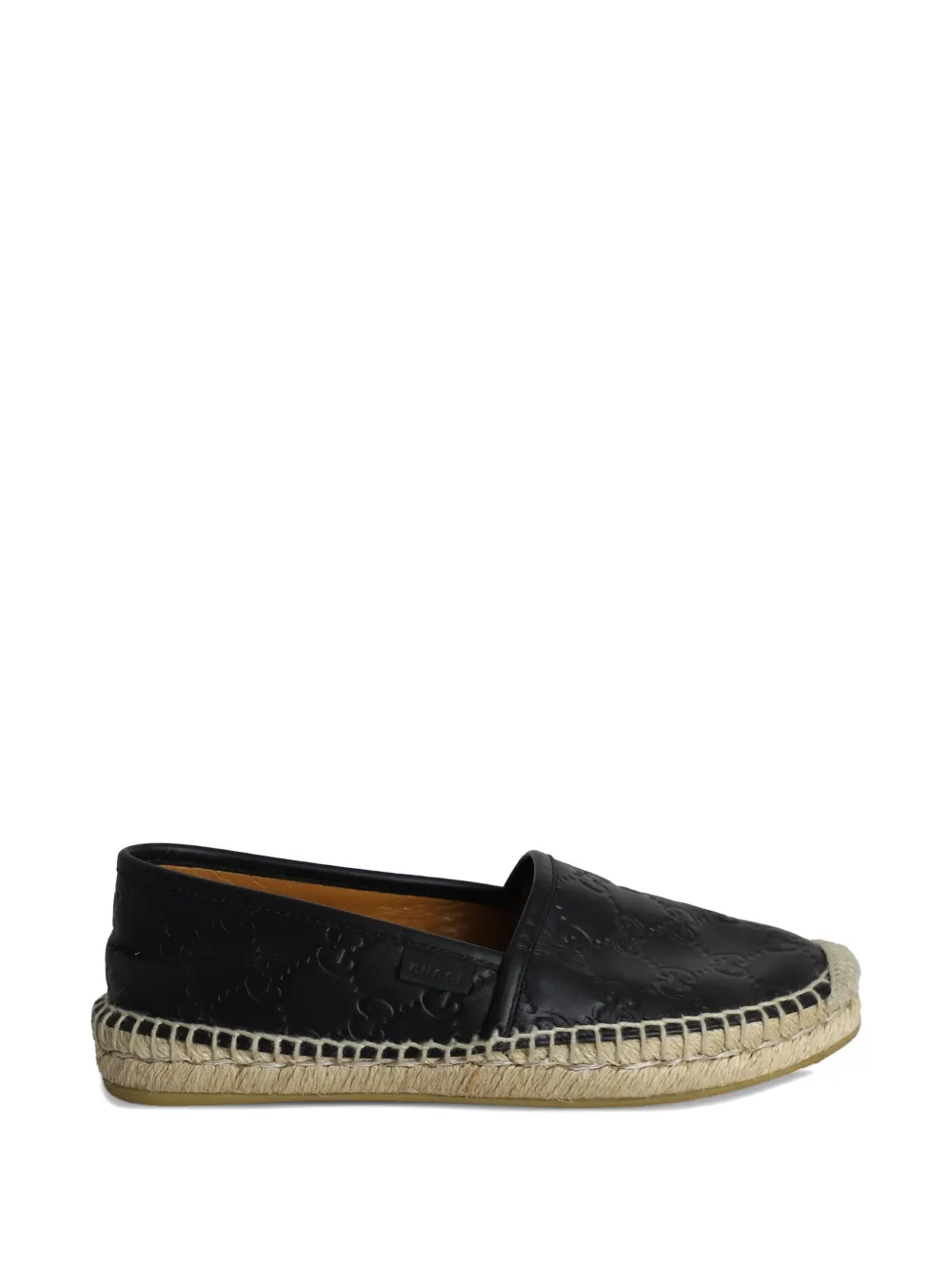 Gucci Pre-Owned logo-monogram espadrille - Nero