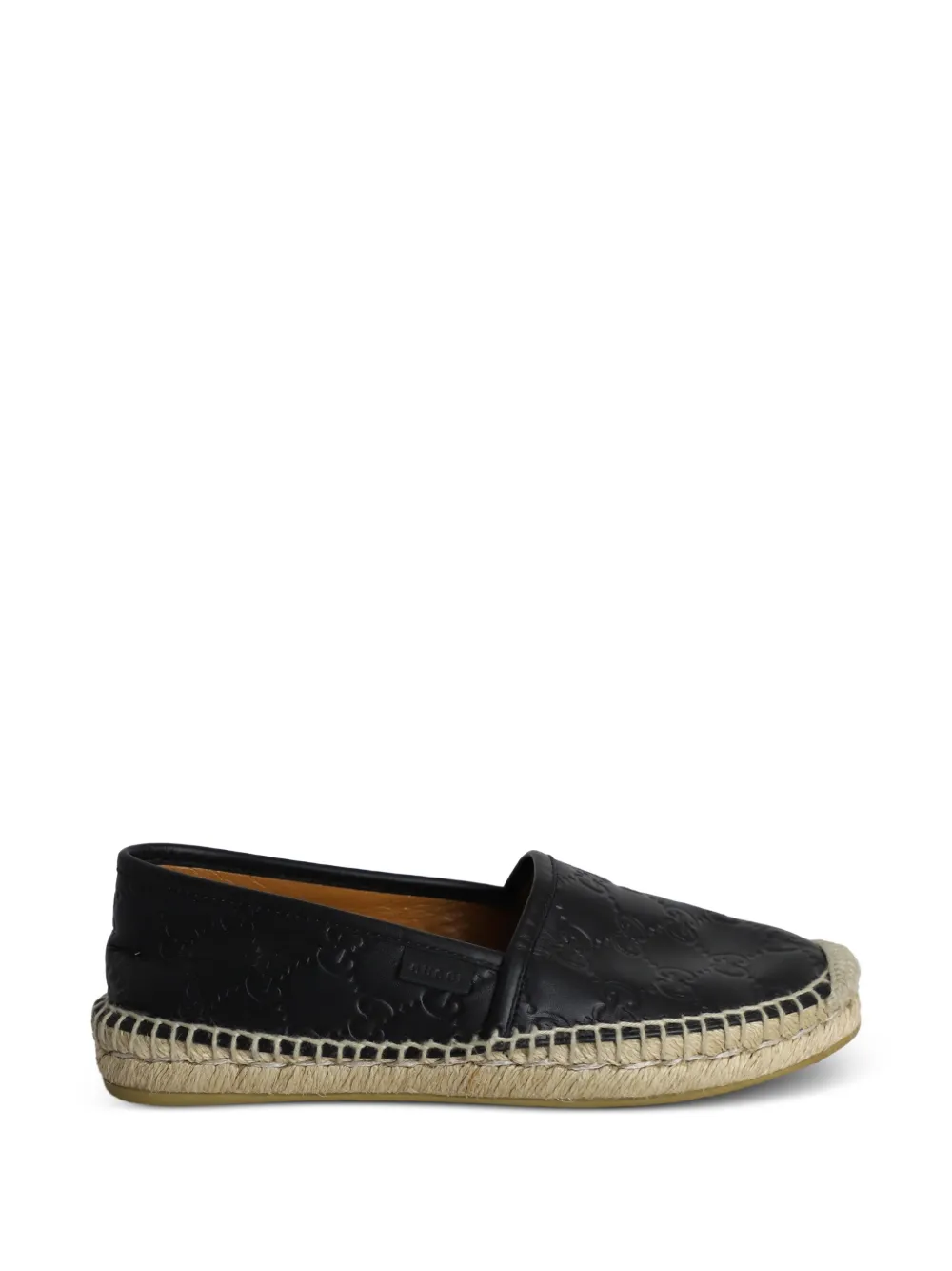 Gucci Pre-Owned logo-monogram espadrille - Nero