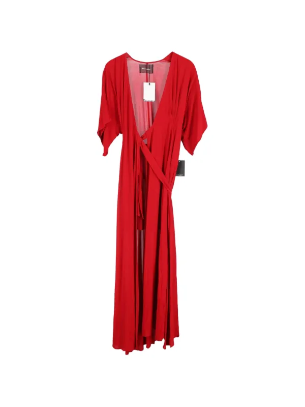 satin dress women Red Satin Halter Neck Maxi Dress - All Dresses