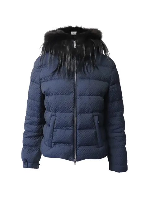 Prada Pre-Owned chamarra capitonada con cuello texturizado