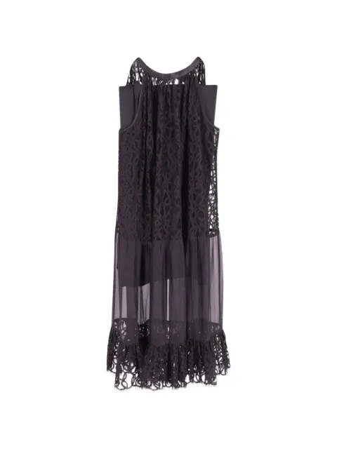 Temperley London Lily lace-detail organza dress