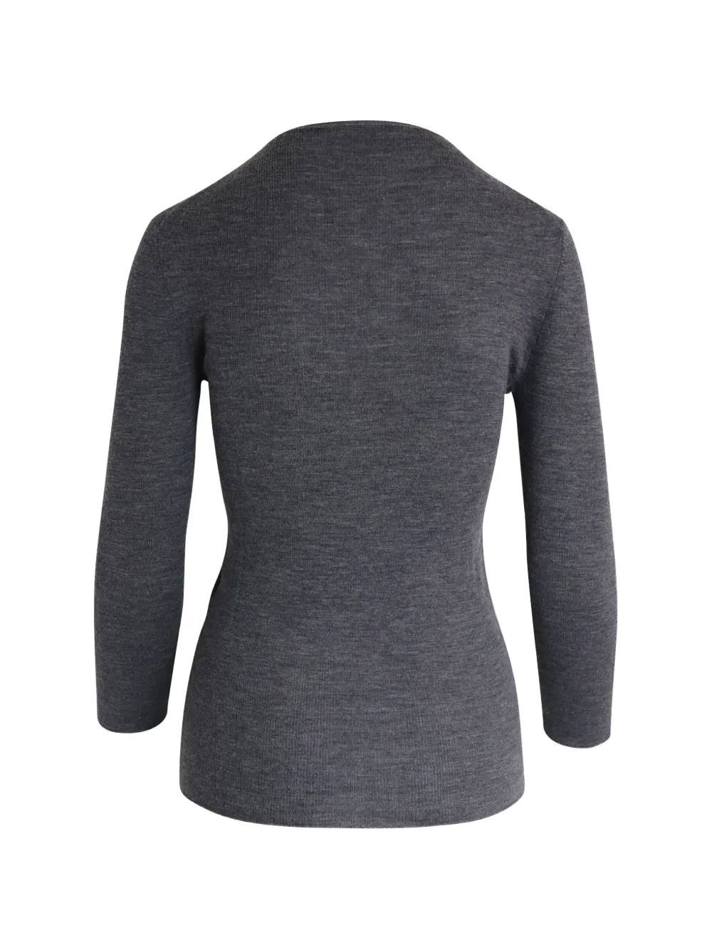 Sheer-Panel Long-Sleeve Top