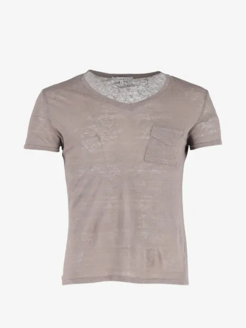 SANDRO t-shirt à col v et poche