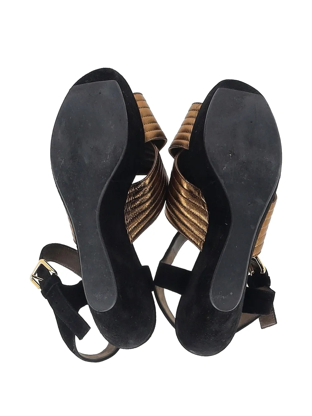 Cross-Strap Platform Sandals