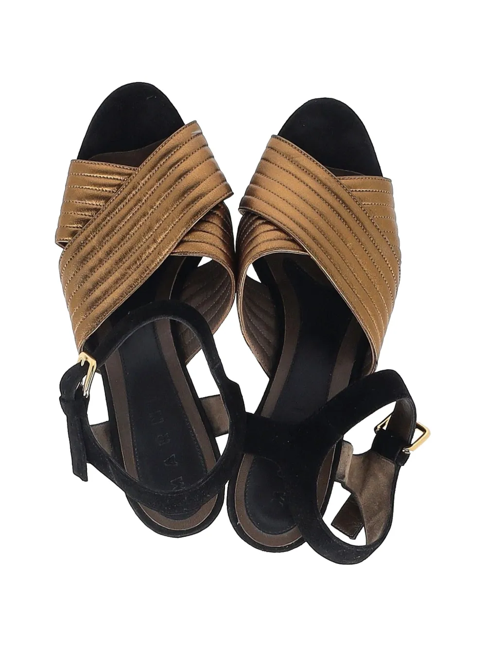Cross-Strap Platform Sandals
