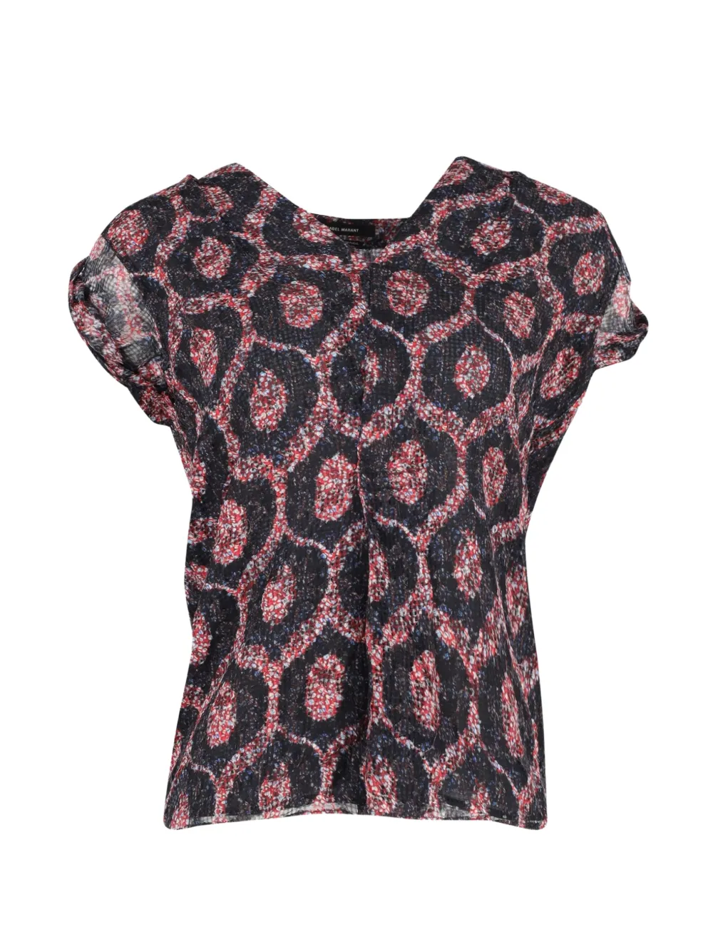 Paisley V-Neck Blouse