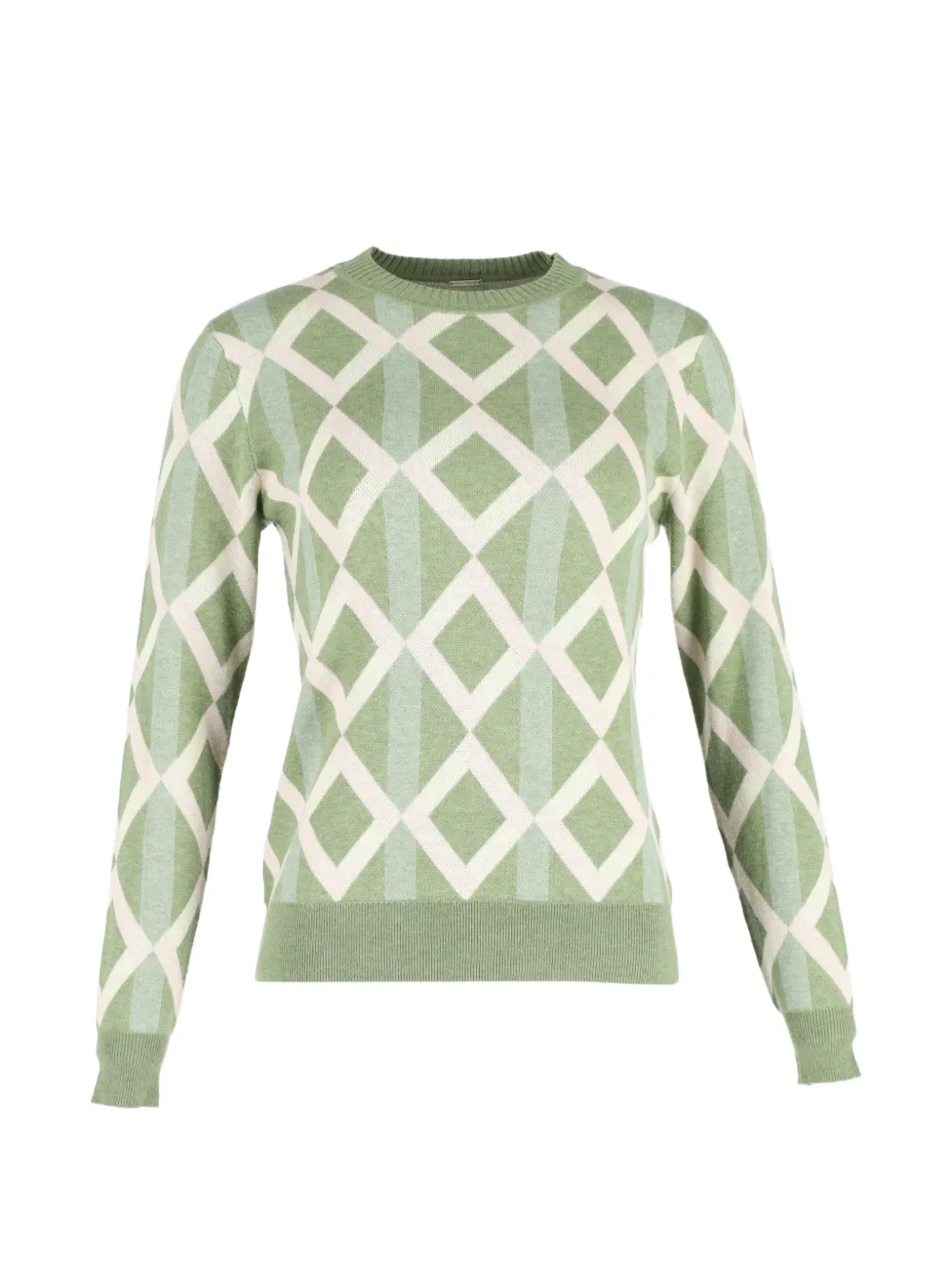 Dodo Bar Or geometric-print sweater - Verde
