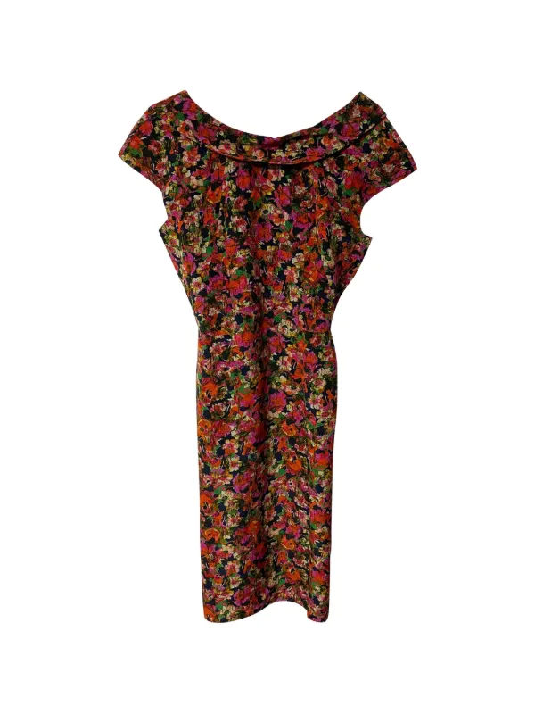 erdem mini dress Embroidered Ditsy Cotton Hourglass Mini Dress