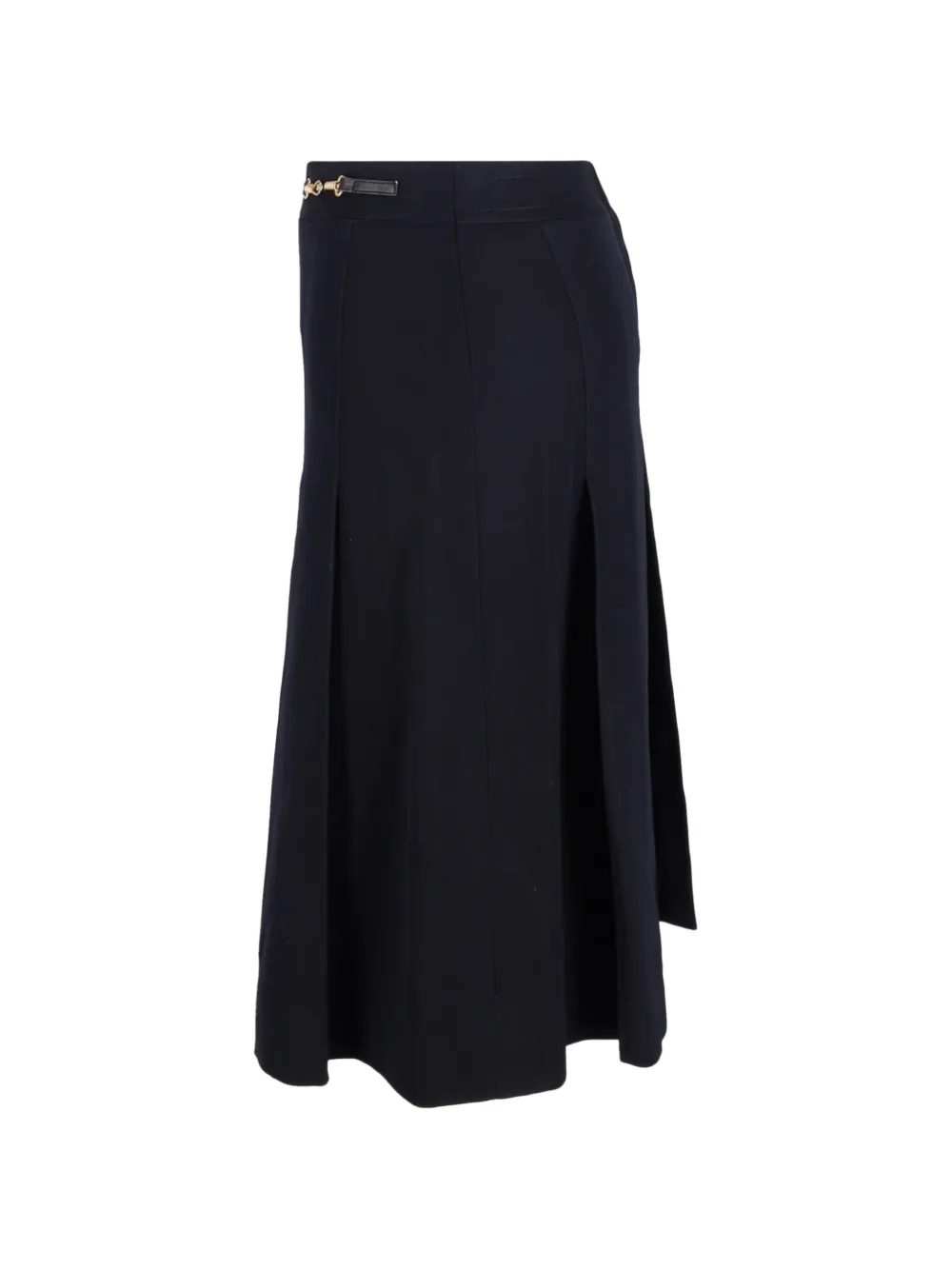  Celine Pre-owned Pleated Midi Skirt - Blue 