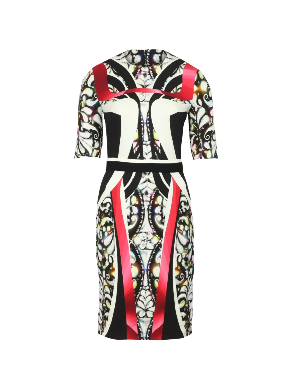 Peter Pilotto all-over-print belted dress - Bianco