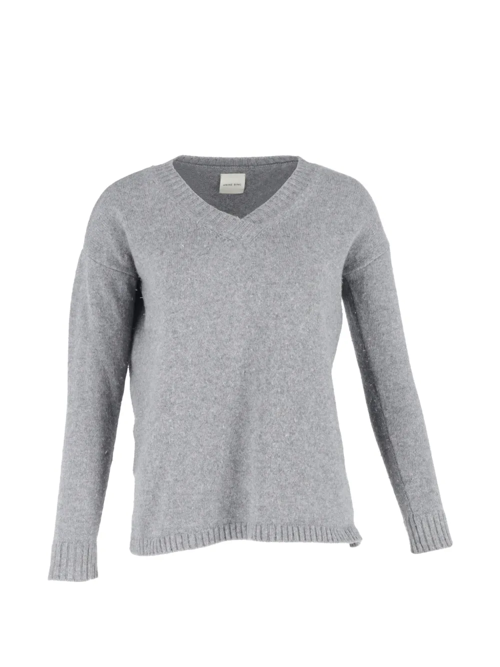 ANINE BING V-neck wool sweater - Grigio