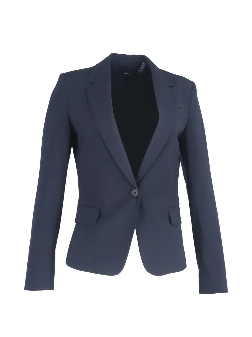 Pre-owned Theory Single-breasted Blazer In Blue