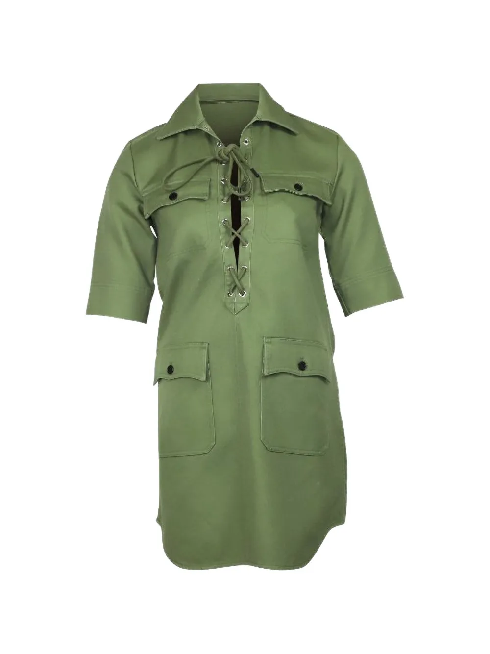 Zadig&Voltaire brodé tiger shirt dress - Verde