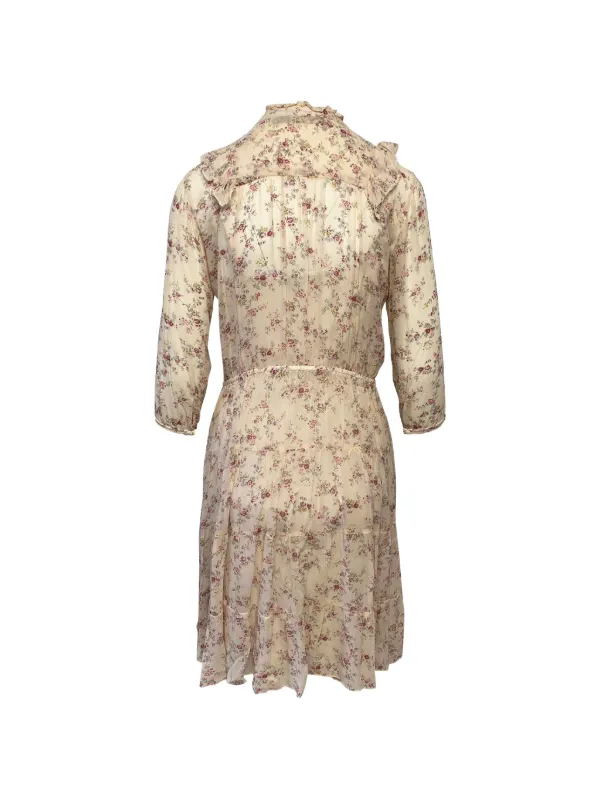 ralph lauren floral mini dress Polo Ralph Lauren Women's Floral Cotton Mini Dress - Red Ditsy Floral