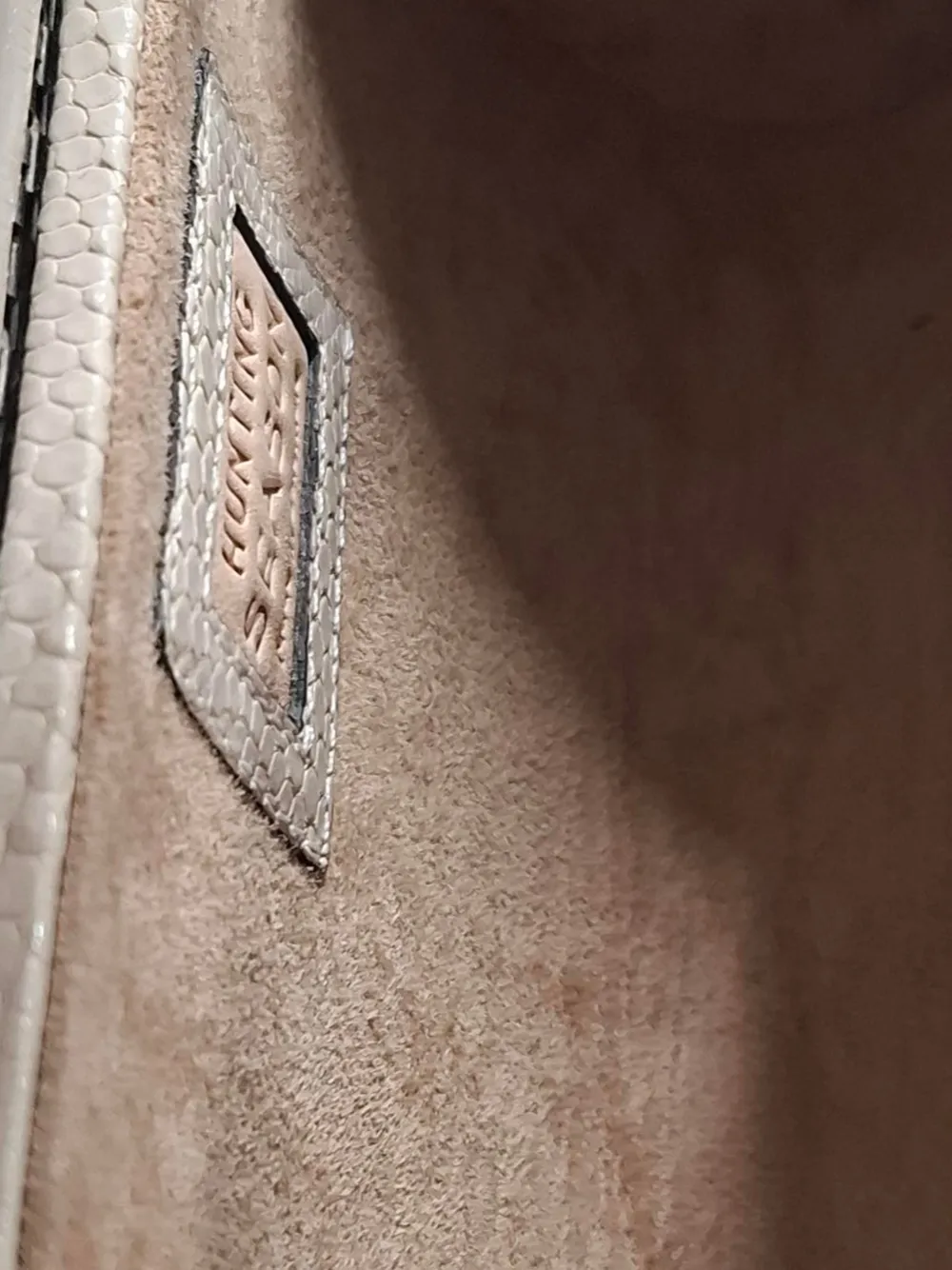 Snakeskin-Effect Crossbody Bag