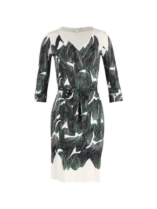 slim fit dress slacks Vintage 70's Diane Von Furstenberg Italy Starburst Wrap Dress – Opal  Pineapple main image 1