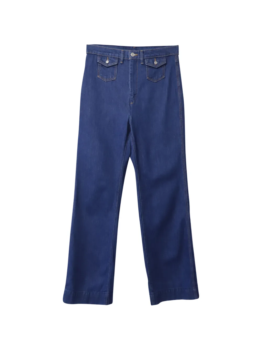 RE/DONE straight-leg cotton jeans - Blu