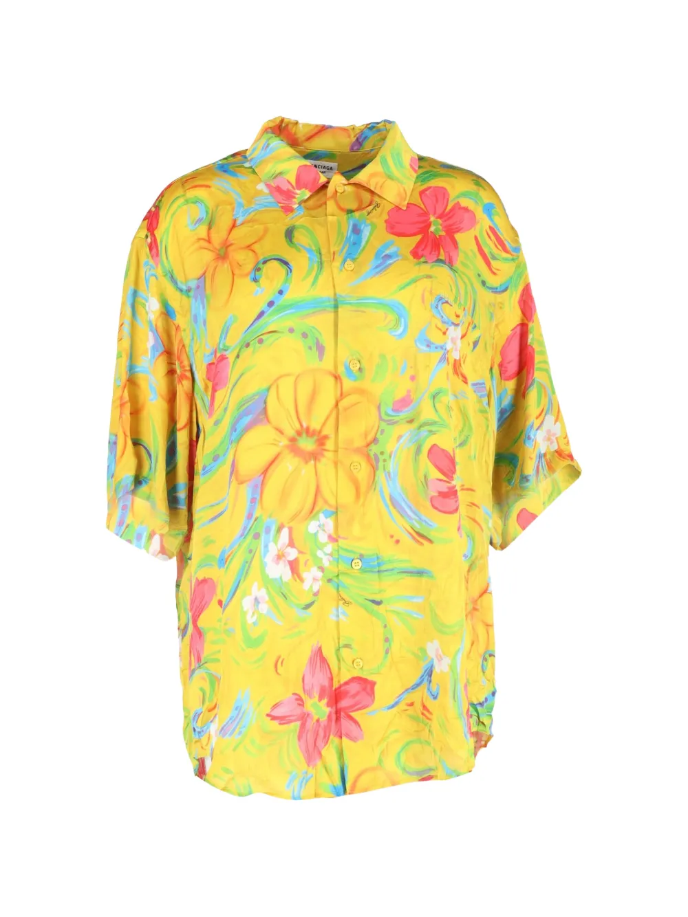 Balenciaga Pre-Owned floral-printed shirt - Giallo