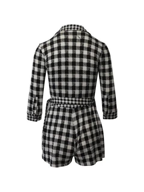 Diane Von Furstenberg Vintage Tuta corta a quadri