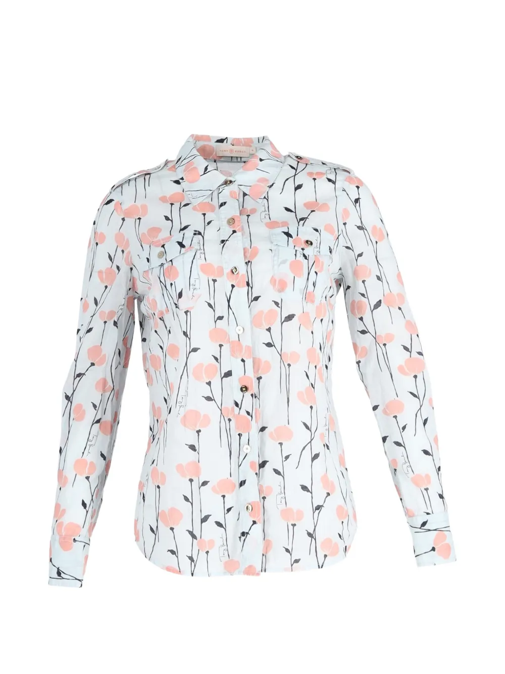 Tory Burch floral-print shirt - Blu