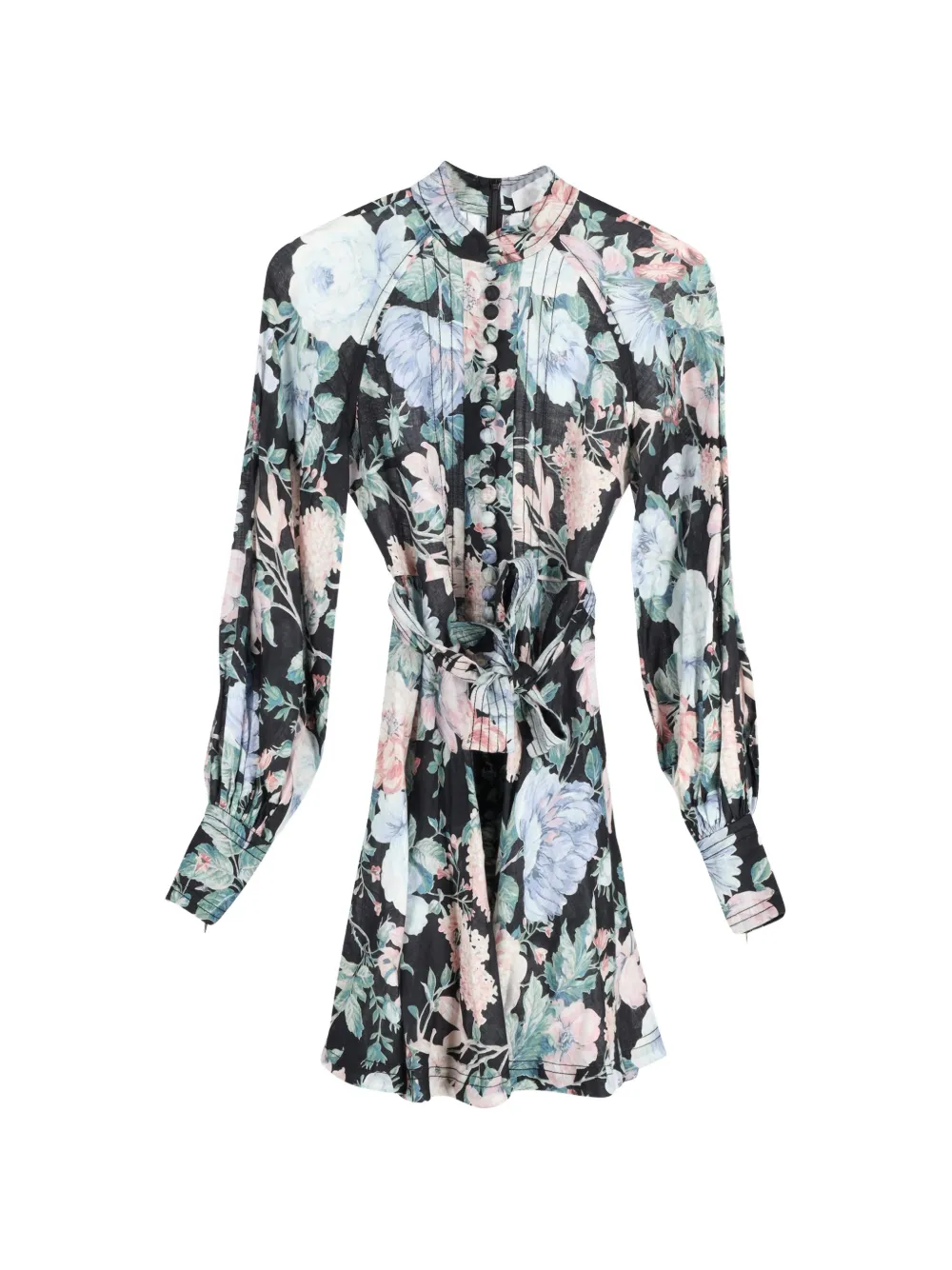 ZIMMERMANN floral-print mini dress - Blu