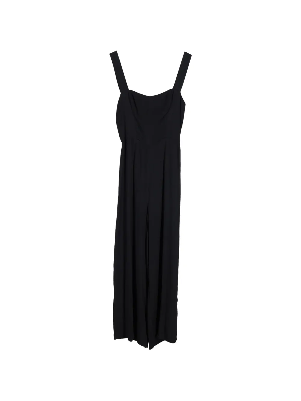Reformation square-neckline sleeveless jumpsuit - Nero
