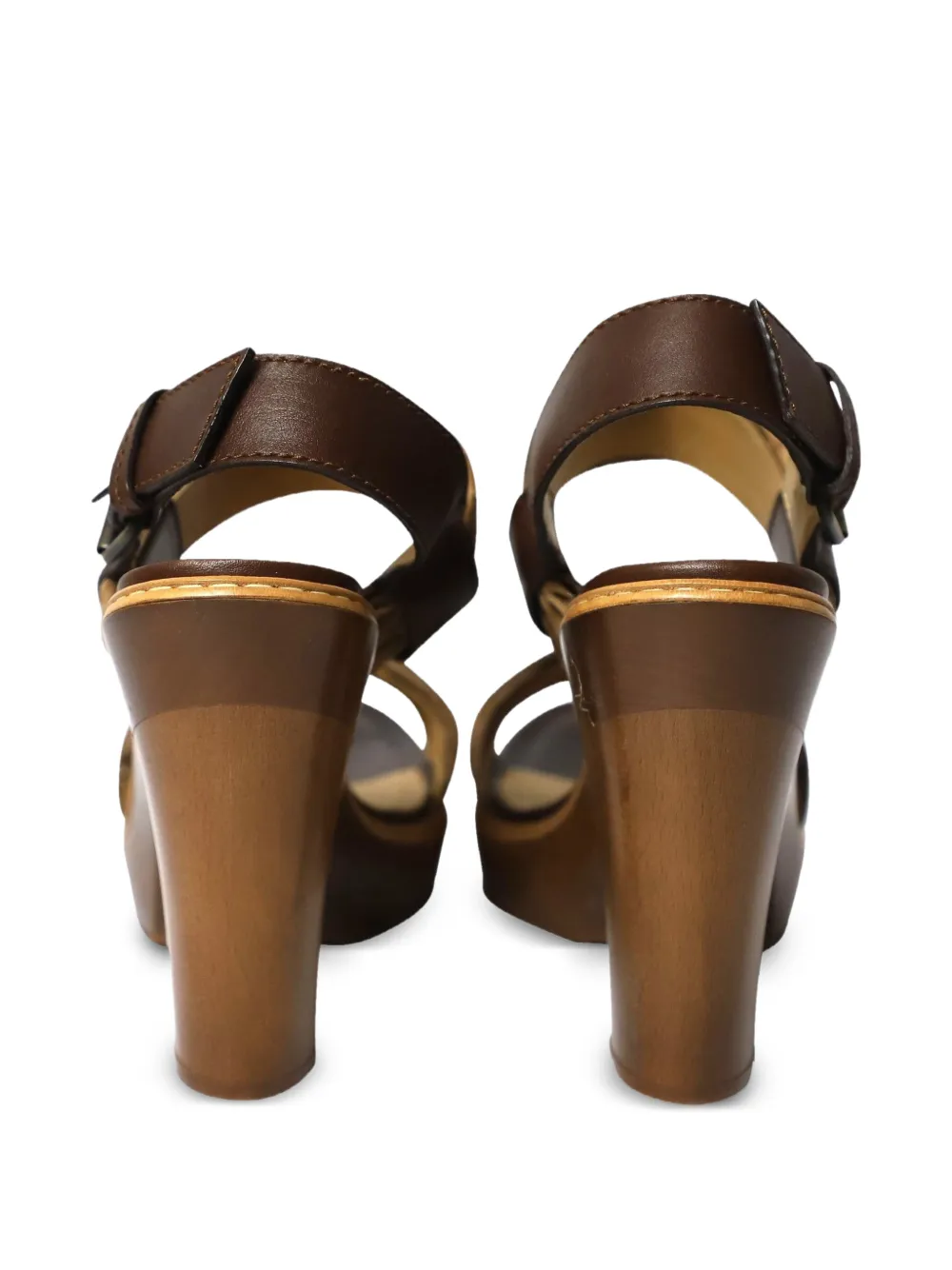 2012 Wooden Accent Heels Pumps