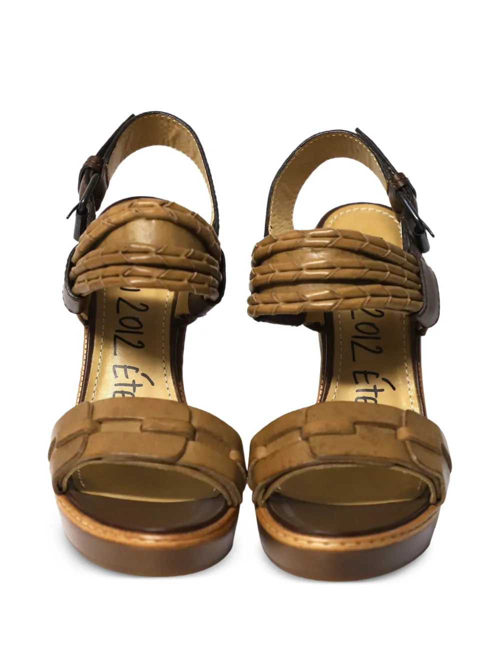 2012 Wooden Accent Heels Pumps