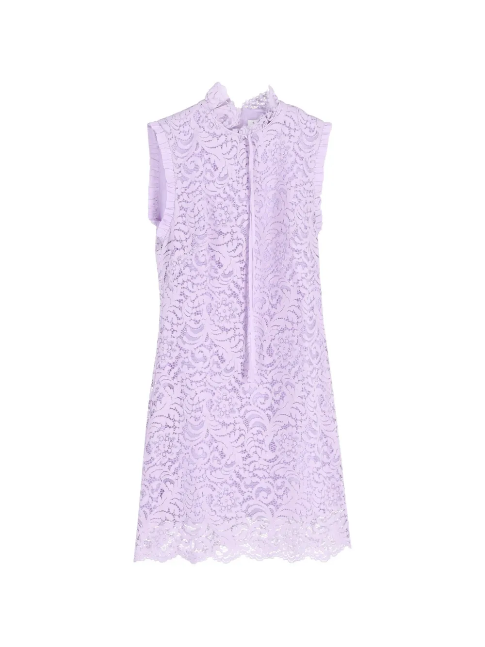 SANDRO ruffled-trim lace dress - Viola