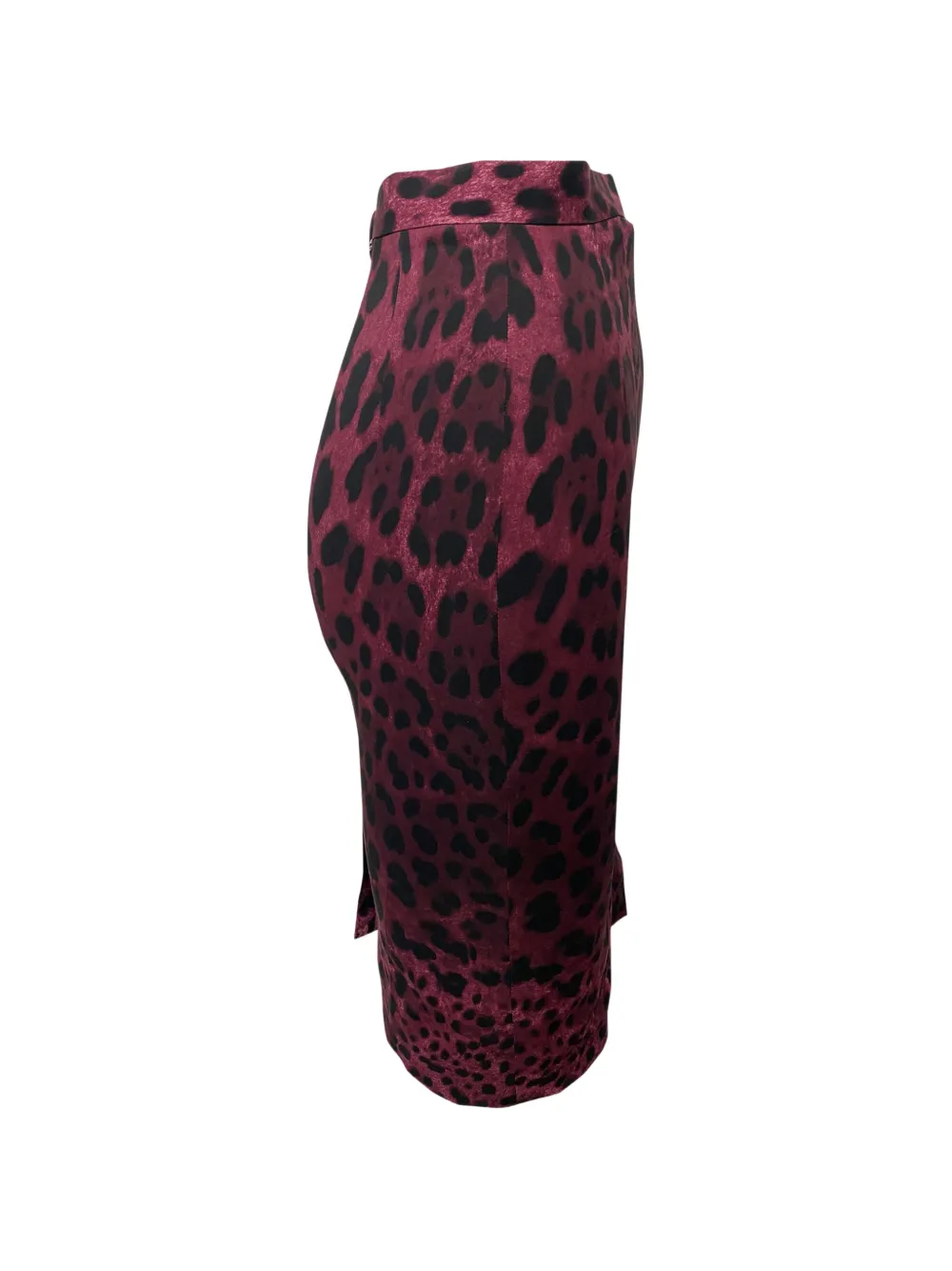 Leopard-Print Pencil Skirt