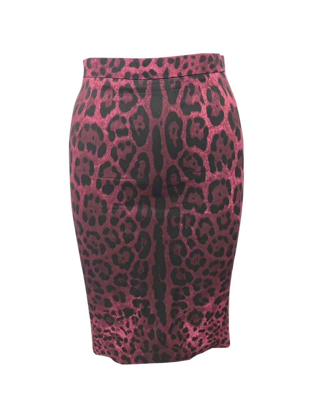 Dolce & Gabbana Pre-Owned leopard-print pencil skirt - Rosso