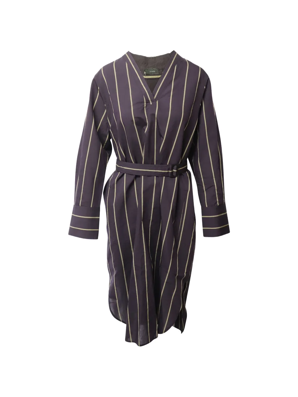 JOSEPH Janis striped robe dress - Marrone