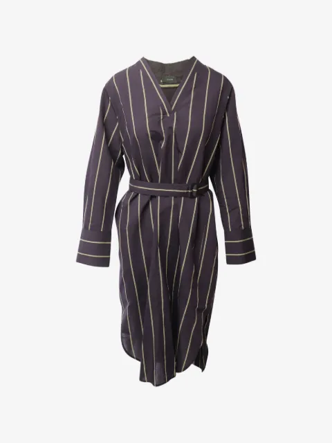 JOSEPH Janis striped robe dress