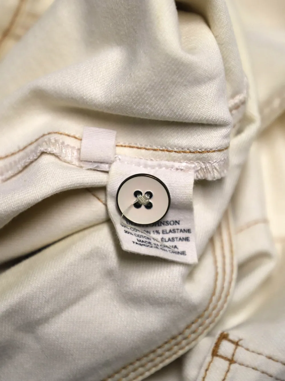 Belted Contrast-Stitch Trousers