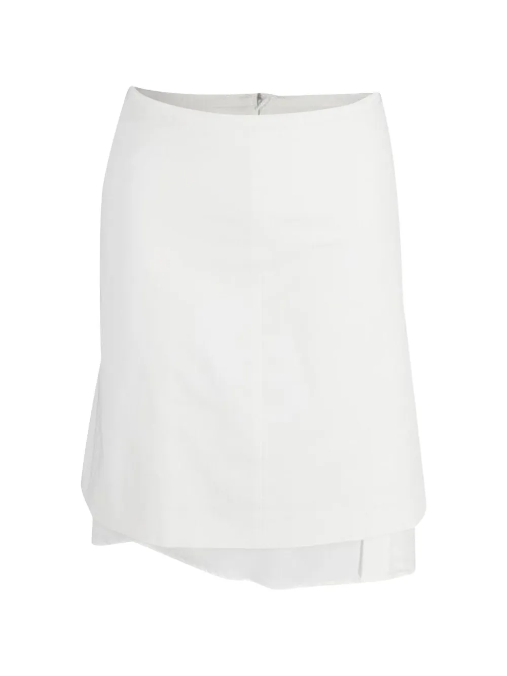 Prada Pre-Owned asymmetric cotton skirt - Bianco