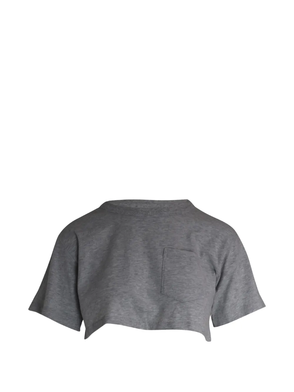 Pre-Owned Alexander Wang cropped cotton t-shirt - Grey