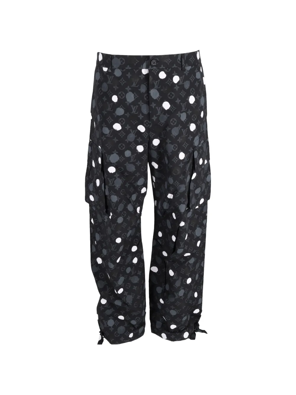 Louis Vuitton Pre-Owned x Yayoi Kusama Monogram dots cargo pants - Nero