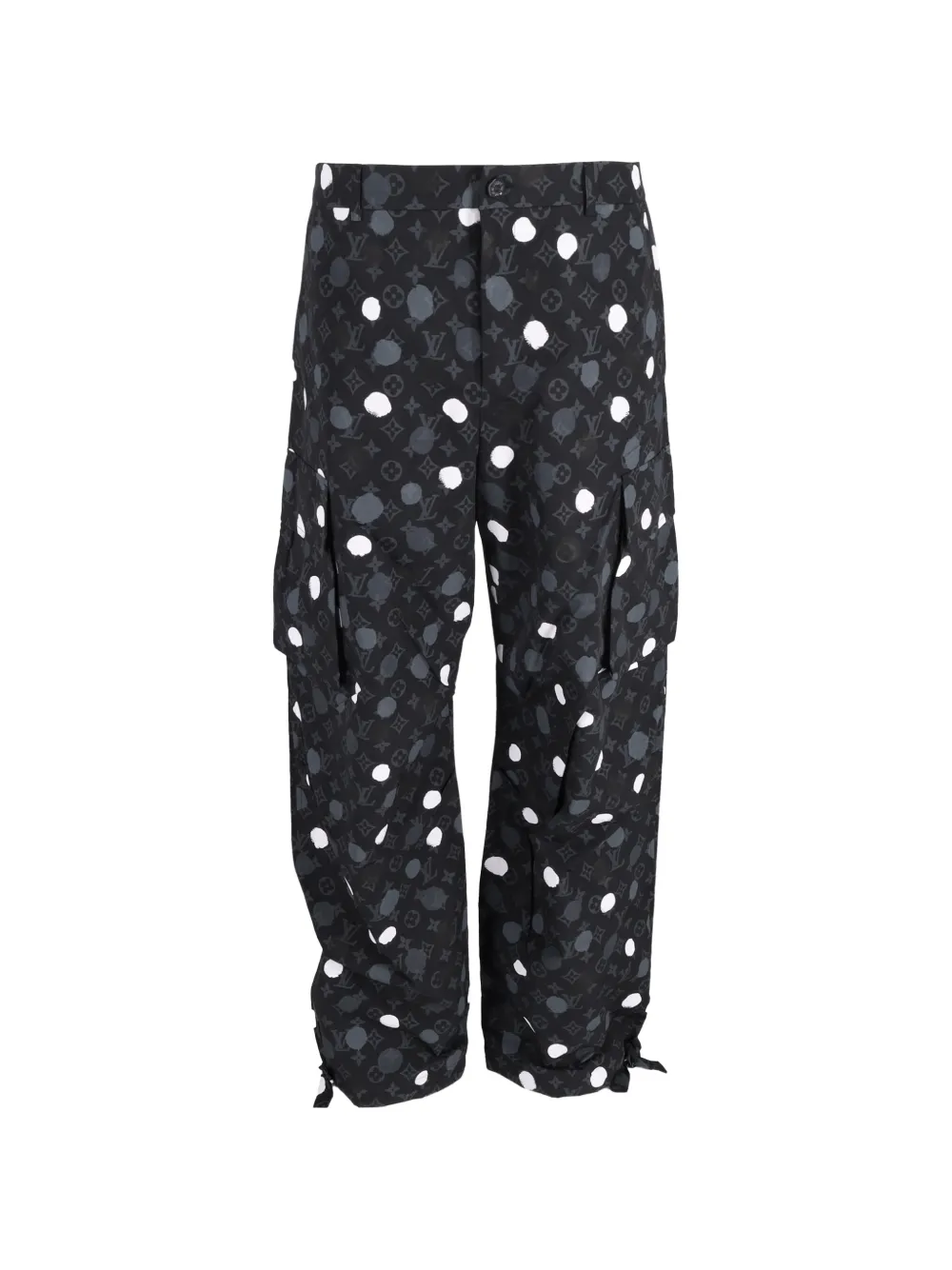 Louis Vuitton Pre-Owned x Yayoi Kusama Monogram dots cargo pants - Nero