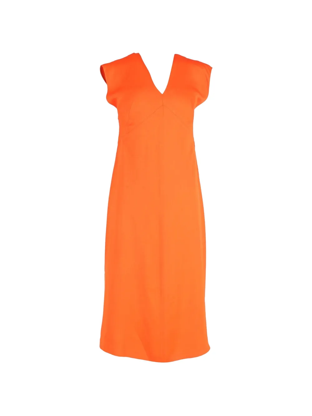 JOSEPH A-line V-neck dress - Arancione