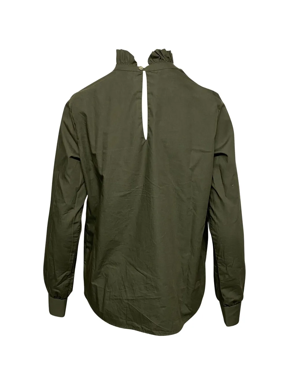  Officine Generale Ruffled-collar Blouse - Green 