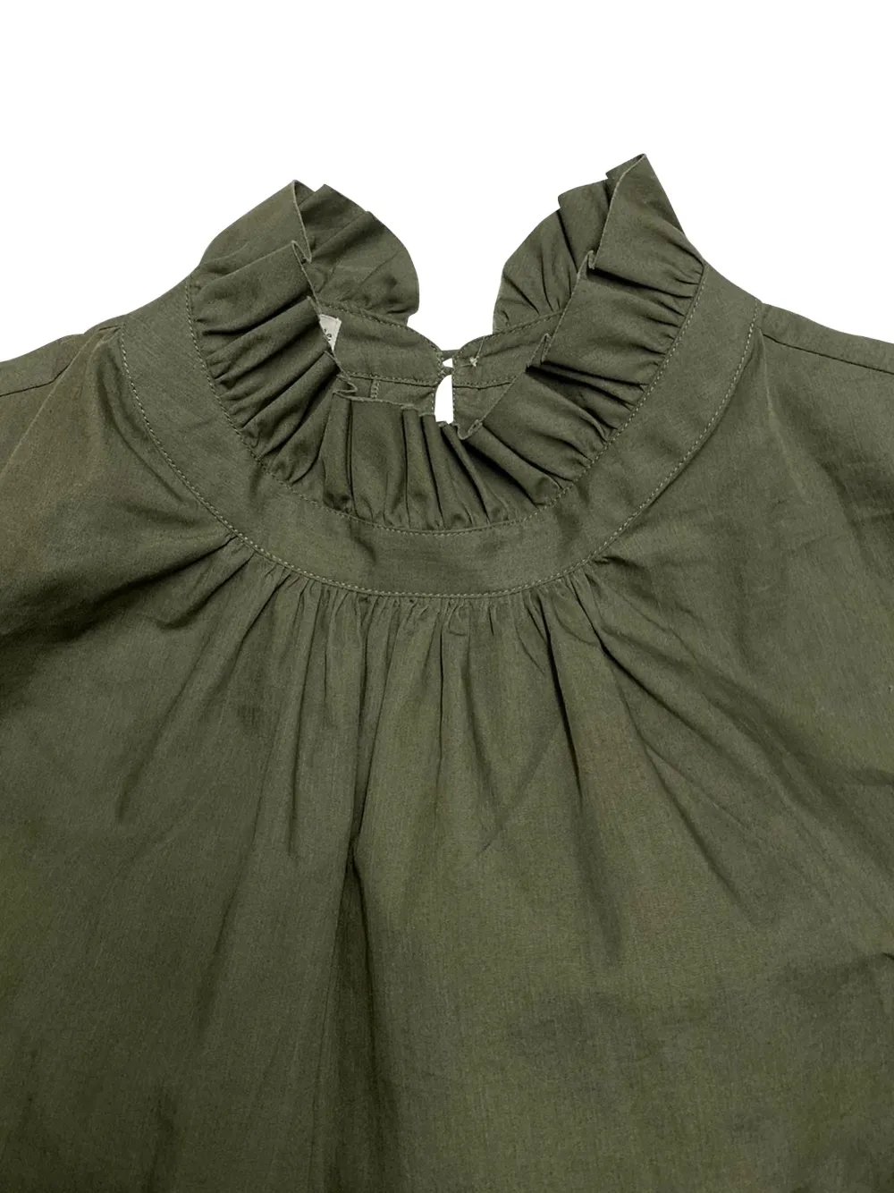  Officine Generale Ruffled-collar Blouse - Green 