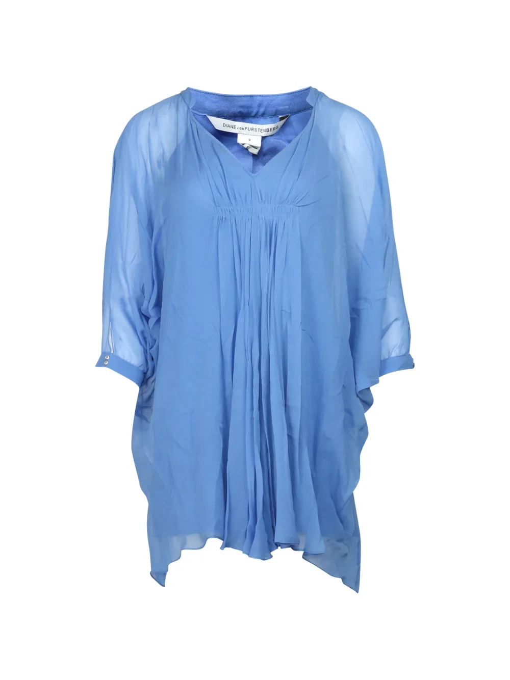 Diane Von Furstenberg Vintage V-neck mini dress - Blu